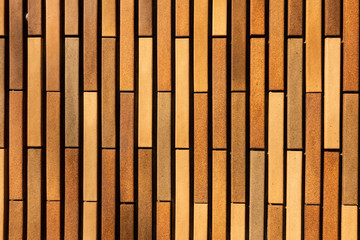 壁、ブロック、茶色