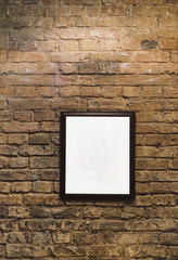 A Picture on grunge industrial red brick wall background in Kyiv, Ukraine. May be used in design and interiors.