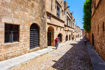 Street of Rhodes Knights, Greece