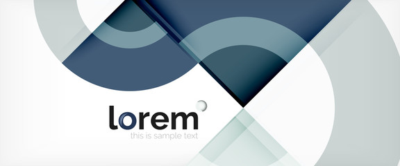 Obraz premium Circle abstract background, geometric modern design template