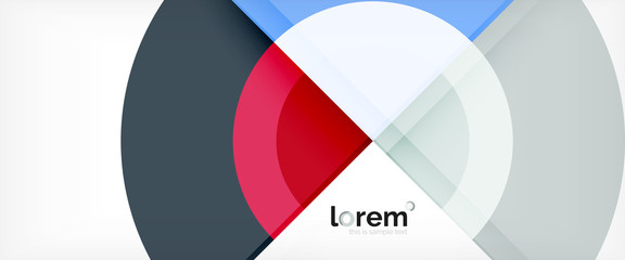 Obraz premium Multicolored round shapes abstract background