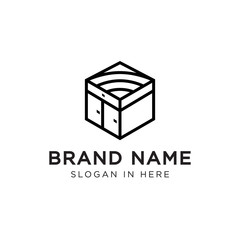 cabinet logo icon template design vector illustration