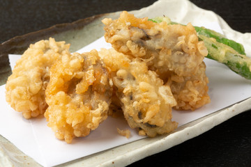 牡蠣の天ぷら
