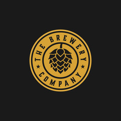 The brewery graphic design template vector illustration