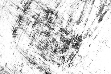 Grunge Black and White Texture. Abstract monochrome  background. Seamless pattern of cracks, chips, scratches, stains, scuffs. Vintage old surface