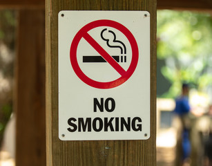 sign says no smoking