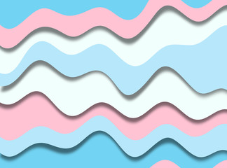 blue and pink  color paper cut shapes abstract wallpaper  design ,template ,layout ,banner design  background
