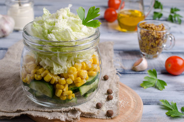 Traditional vegetable salad