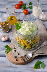 Traditional vegetable salad