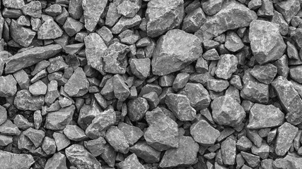 rubble texture natural abstract black and white  background close-up