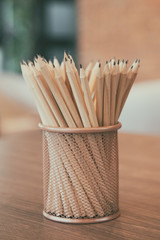 Pile of pencils and paper