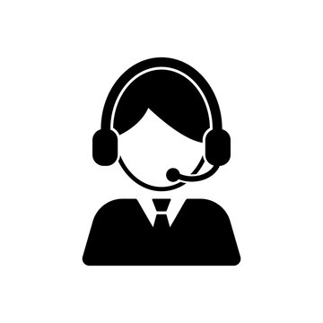 Customer Care, Service, Contact Icon Vector