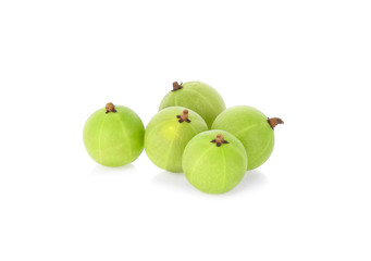 Indian gooseberry isolated on white background
