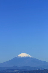 Fuji background material unified in blue