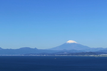 Fototapeta na wymiar Fuji background material unified in blue