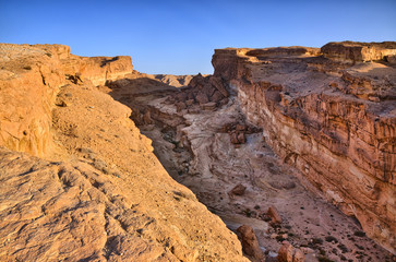 Fototapeta na wymiar Tamerza canyon, Star Wars, Sahara desert, Tunisia, Africa
