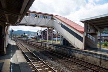 Naklejka premium 田舎の駅舎