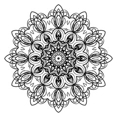 Vector Floral mandala. Vintage decorative elements. Vector illustration