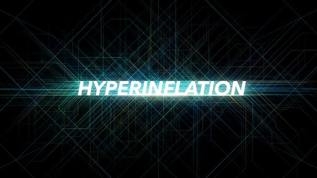 Digital Lines Tech Word - HYPERINFLATION