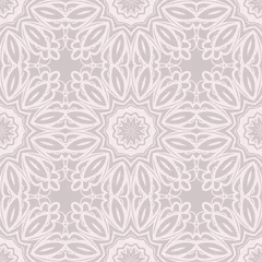 Poster Decorative colorful ornament with round mandala decoration. symmetric seamless pattern . For print Bandanna, shawl, tablecloth, fabric fashion, scarf, design © Bonya Sharp Claw