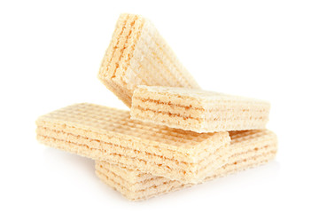Wafers stick on white