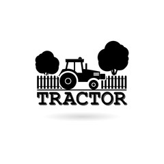 Black Tractor logo icon or logo