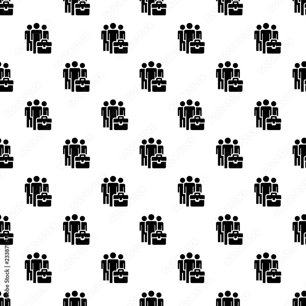 Poster business people group pattern seamless vector repeat for any web design