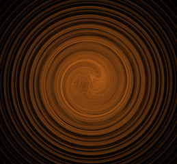 Russet orange fractal swirl. Fantasy fractal texture. Digital art. 3D rendering. Computer generated image.