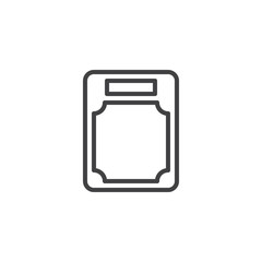 Cutting board outline icon. linear style sign for mobile concept and web design. Chopping board simple line vector icon. Symbol, logo illustration. Pixel perfect vector graphics