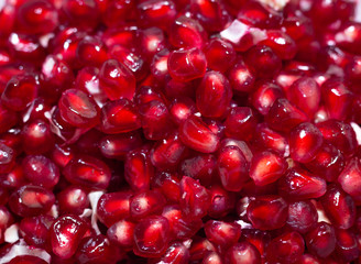 background of pomegranate seeds.