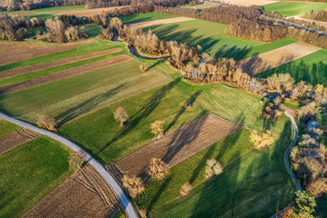 Lafnitztal im Burgenland (A) / Luftaufnahme