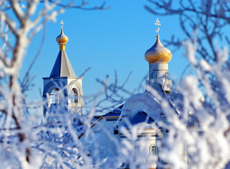 Beautiful view of orthodox cathedral.