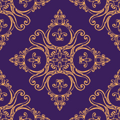 Retro seamless pattern illustration