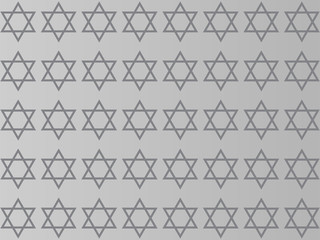 Fototapeta premium Gwiazda Dawida na szarym tle