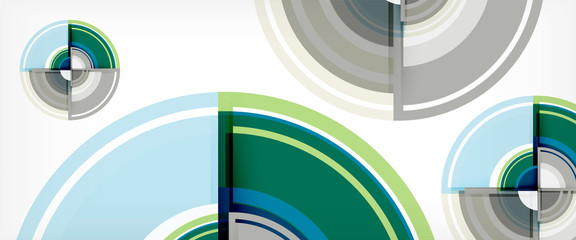 Multicolored round shapes abstract background