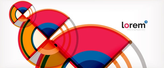 Obraz premium Vector abstract colorful circles background