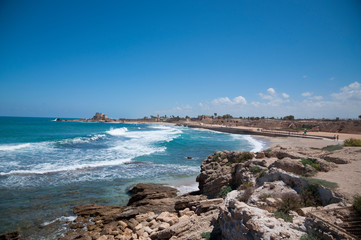 Fototapeta na wymiar Caesarea national park, Israel