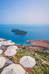 Fototapeta premium View of Dubrovnik from Srd Hill