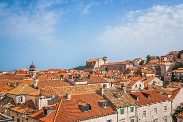 Fototapeta na wymiar Panoramic view of Dubrovnik Old Town