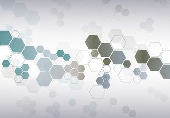 Obraz na płótnie Canvas Molecular structure abstract tech background