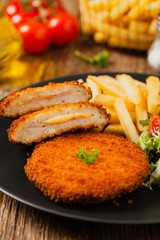 Cordon blue with fires.