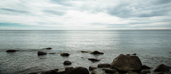 Panorama Meer düster