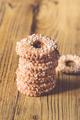 Fototapeta premium Cookies with coconut sprinkles