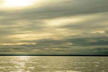 Gulf of Finland in Kronstadt, Russia