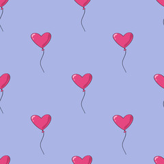 Plakat seamless pattern with hearts