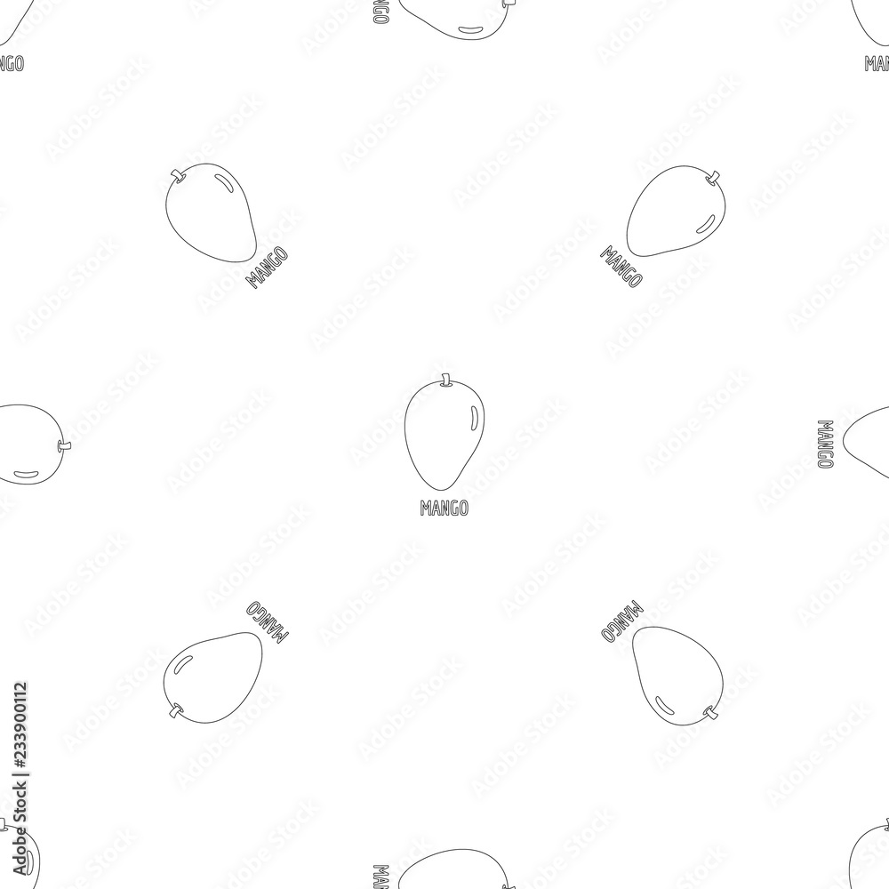 Poster mango pattern seamless vector repeat geometric for any web design