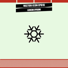 Snowflake icon vector