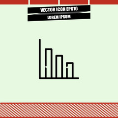 Diagram chart icon vector
