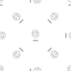 Cabbage pattern seamless vector repeat geometric for any web design
