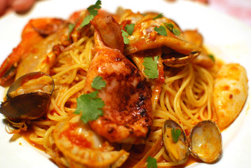 spaghetti alla pescatora / ペスカトーレ ＠イタリアン・リストランテ